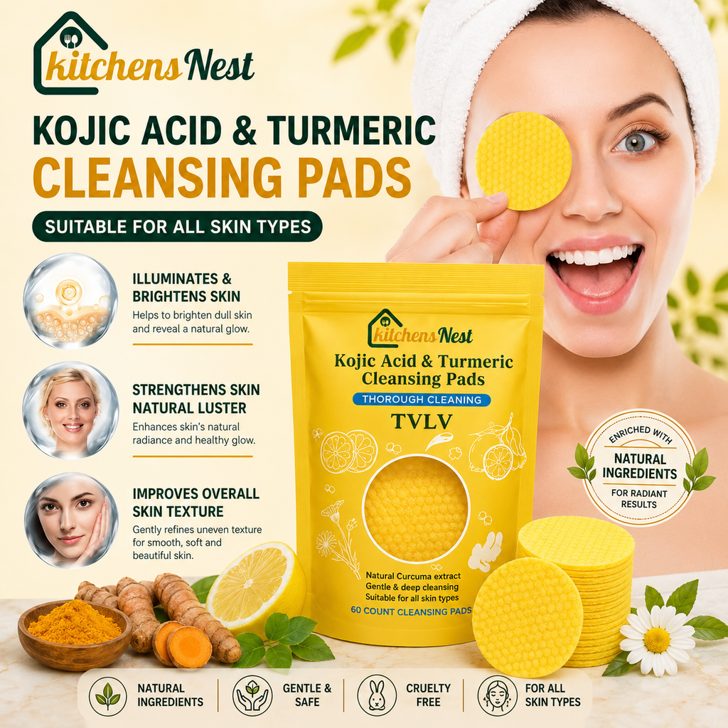🔥Last Day 49% OFF- Turmeric & Kojic Acid Cleansing Pads - 60 Pieces